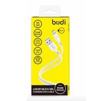 DC256M10W -  Budi USB-A to Micro Cable Liquid Silica Gel 3A 1m / Budi + №9955