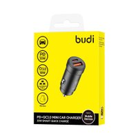 CC602B - Budi Mini Car Charger 30W PD+QC3.0 / Бренд + №9956