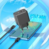 СЗУ Hoco CS15A Ocean single port PD30W charger set(Type-C to Type-C) / МЗП + №10120