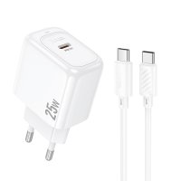 СЗУ Hoco CS53A Surplus single port PD25W charger set (C to C) / Модельний ряд + №10121