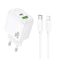 СЗУ Hoco CS54A Surplus PD20W+QC3.0 charger set(C to iP) / Hoco + №10123
