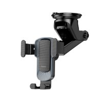Автодержатель Hoco CA104 vertical and horizontal telescopic gravity vehicle holder / Автомобільні тримачи + №10398
