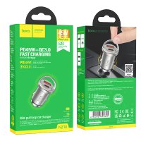 АЗУ Hoco NZ10 Handy PD45W+QC3.0 car charger / Hoco + №10413