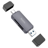 Кардридер - считыватель карт памяти Hoco HB45 Spirit 2-in-1 USB 3.0 / Комп'ютерна периферія + №10518