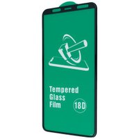 Защитное стекло 18D Full Glue silicone edge Samsung A6+ 2018 (n/p) / samsung-a series-a6 plus + №3539