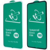 Защитное стекло 18D Full Glue silicone edge Iphone 6/7/8/SE2 (n/p) / apple-iphone-iphone 6 + №3575