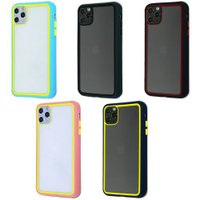 Clear Case Contrast Color Bumper iPhone 11 Pro Max / Contrast Color Bumper + №2869