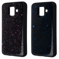 Confetti Black TPU Case Samsung A6 / samsung-a series-a6 + №2776