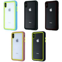 Clear Case Contrast Color Bumper iPhone XS Max / apple-iphone-iphone xs max + №2872