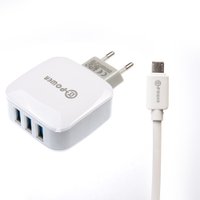 СЗУ QLT-POWER HUS-1 Micro, 3 USB / Зарядні пристрої + №7275