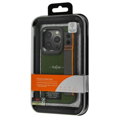 Kajsa Military Collection Straps back case for iPhone 16 Pro / apple-iphone-iphone 16 pro + №10989
