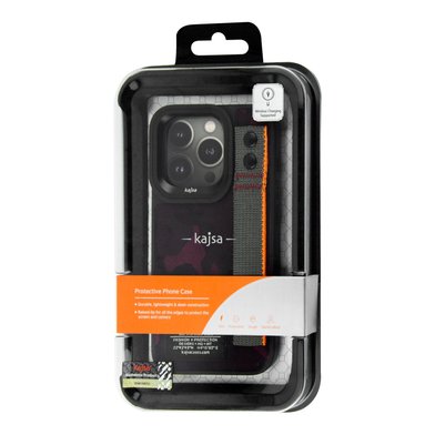 Kajsa Outdoor Collection Camo Satin Straps back case for iPhone 16 Pro / apple + №10993
