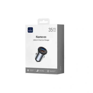 WIWU АЗУ Wi-CC030 35W Nano Lite A+C / Всё для автомобилей wiwu + №11461