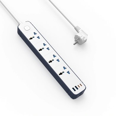 WIWU Сетевой Фильтр Wi-S007 8in1 20W GaN 2C+2A+4AC EU 2M / Зарядные устройства wiwu + №11464