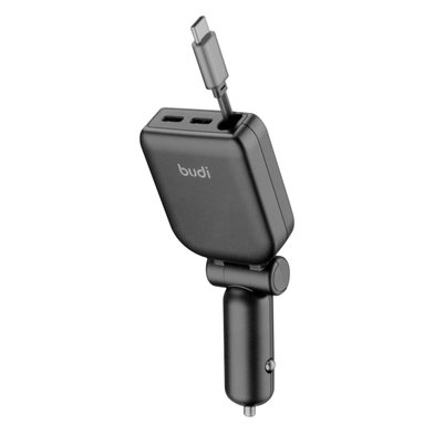 CC605B - Budi Car Charger 50W Retractable Cable / Всё для автомобилей budi + №11507