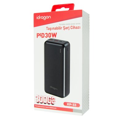 Power Bank iDragon KP-33 30000mAh 22.5W / Зарядные устройства + №11584