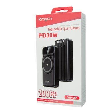 Power Bank iDragon WP-29 20000mAh 22.5W / Power Bank + №11589