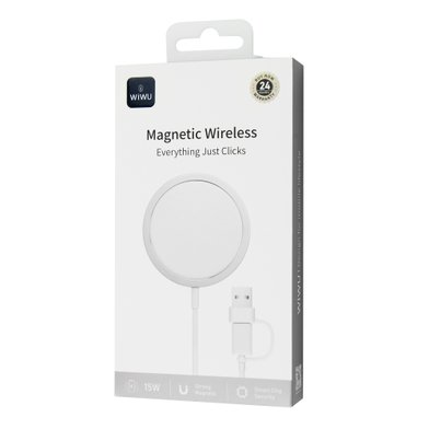 WiWU БЗУ Wi-W009 Magnetic Wirless / Зарядные устройства wiwu + №11594
