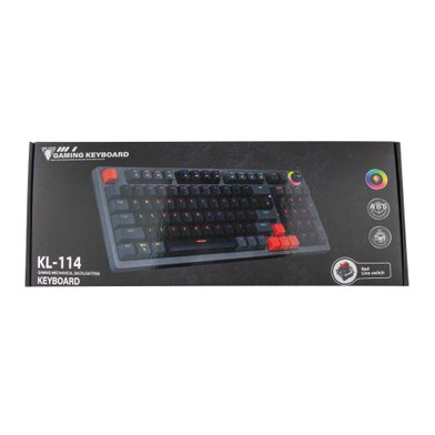 Клавиатура механическая проводная JEDEL KL-114 RGB (red switch) / Администрирование + №11699