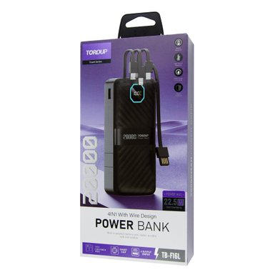 Power Bank TOROUP TB-F16L 4in1 20000mAh 22.5W / Power Bank + №11767