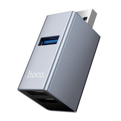 USB Хаб Hoco HB54 (USB to USB2.0*2+USB3.0) / Кабели / Переходники hoco + №11817