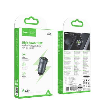 АЗУ Hoco Z62 Energy single-port QC3.0 car charger / Администрирование + №11879