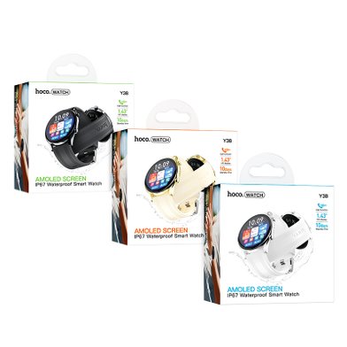 Смарт часы Hoco Y38 AMOLED Smart watch(call version) / Ремешки hoco + №11882