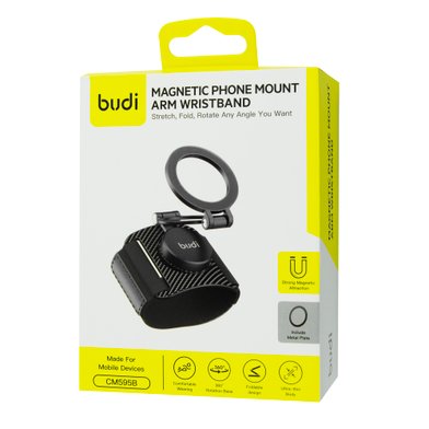 CM595B - Budi Magnetic Phone Mount Arm Wristband / Всё для автомобилей budi + №11977