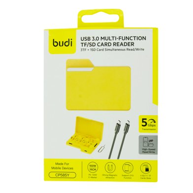 CP585Y Budi - USB3.0 Multi-Function TF/SD Card Reader / Нові надходження + №12053