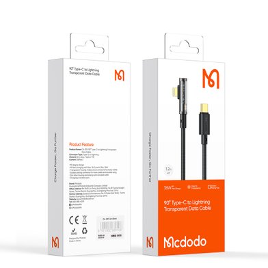 Кабель MCDODO CA-3390 90 Degree C to L 36W 1.2m / Кабели / Переходники mcdodo + №12108