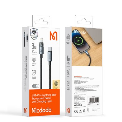 Кабель MCDODO CA-6940/6942 C to L 36W 1.2m / Кабели / Переходники mcdodo + №12115