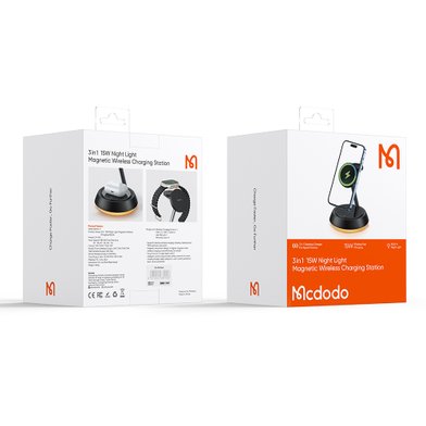 БЗУ MCDODO CH-4952 3 in 1 Magnetic Wireless Charging Stand / Зарядные устройства mcdodo + №12120