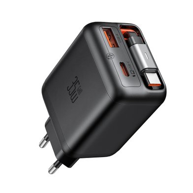 СЗУ MCDODO CH-1280 GaN Charger 65cm retractable USB-C Cable 35W 1C1A / Зарядные устройства mcdodo + №12127