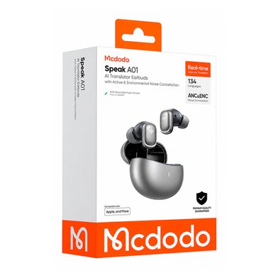Наушники (вакуумные) TWS MCDODO HP-8221 ANC+ENC AI Translation / Аудио mcdodo + №12583