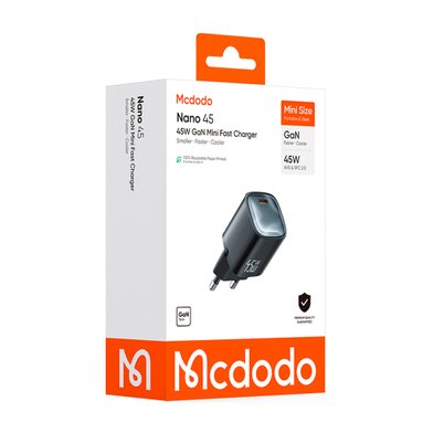 СЗУ MCDODO CH-4430/4431 GaN Mini Fast Charger 45W 1C / Администрирование + №12347