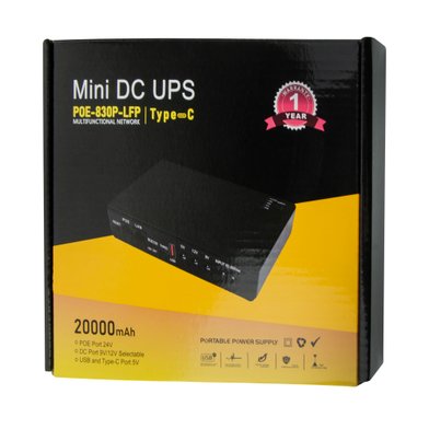 Power Bank Mini DC UPS 830P 20000mAh / Администрирование + №12711