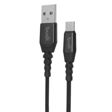 M8J191T-BLK (DC191T10B) - Type C to USB Charge/Faster,zinc alloy metal 1м / Кабели / Переходники budi + №3054