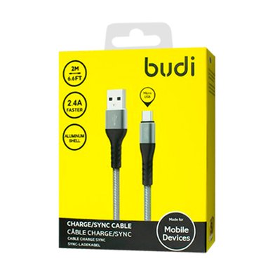 M8J197T (DC197T20H) - USB-кабель Budi Type-C to USB Charge/Sync 2м / Кабели / Переходники budi + №3726