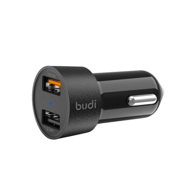 M8J622Q - Car charger Budi 2 USB 2.4A QC 3.0 / Всё для автомобилей budi + №3033