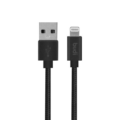 M8J180 - USB-кабель Budi Lightning in cloth 1m / Кабели / Переходники budi + №3104