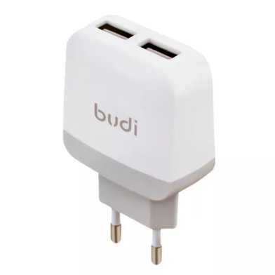 M8J940E (AC940)EW - Home Charger Budi 2 USB 2.4A top slots / Зарядные устройства budi + №3043