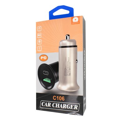 WUW 2USB Type-C,Car Charger C106 / Модельный ряд + №7068