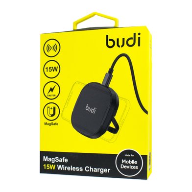 WL3800B - Budi MagSafe 15W Wireless Faster Charger / Зарядные устройства budi + №3025