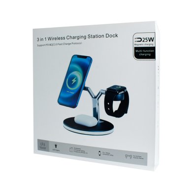 В MagSafe PD&QC 3.0 Беспроводное ЗУ 3in1 Charging Station 25W / Модельный ряд + №894