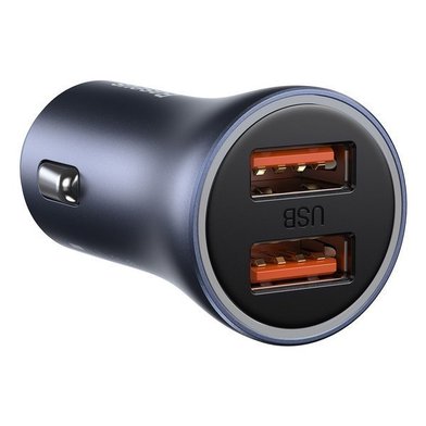 CCJD-A0G - Baseus Golden Contactor Pro Dual Quick Charger Car Charger U+U 40W / Baseus + №3333