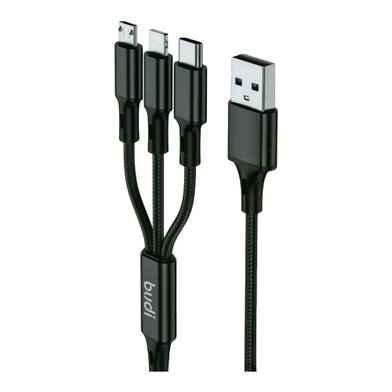DC203A8B - Budi 3 in 1 USB Cable / Кабели / Переходники budi + №3742