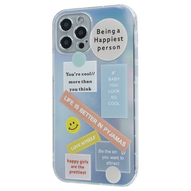TPU Gradient Smile Popsockets Case Apple Iphone 12 Pro / apple-iphone-iphone 12 pro + №1147