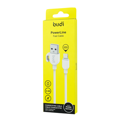 DC227L10W 1m 2.4A Lighting USB Cable / Кабели / Переходники budi + №6725