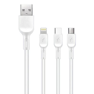 WUW Charging Cable 3in1, 2A  1m X179 / Кабелі / Перехідники + №7463