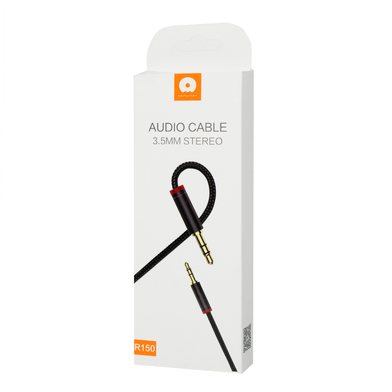WUW  Audio Cabel 3,5 mm stereo 1m, R150 / Кабелі / Перехідники + №7465